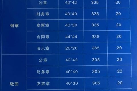 拉薩刻公章需要什么資料，多少錢一個(gè)，要多久？刻制全套印章又要多少錢？