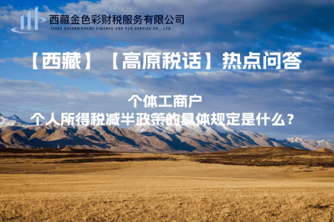 個(gè)體工商戶個(gè)人所得稅減半政策的具體規(guī)定是什么？